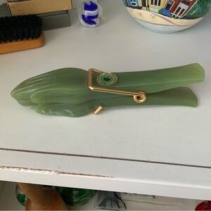 VINTAGE BAKELITE PRAYING HANDS PAPER CLIP